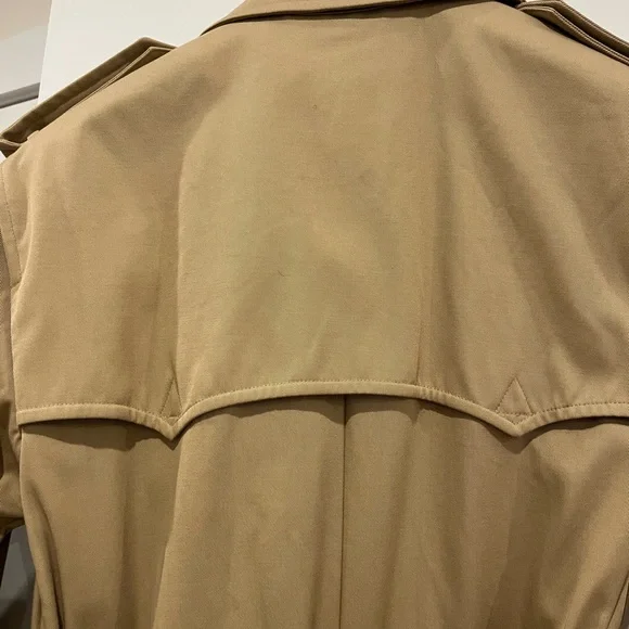 Polo by Ralph Lauren Double-Breasted Beige Twill Trench Coat - Picture 7 of 9